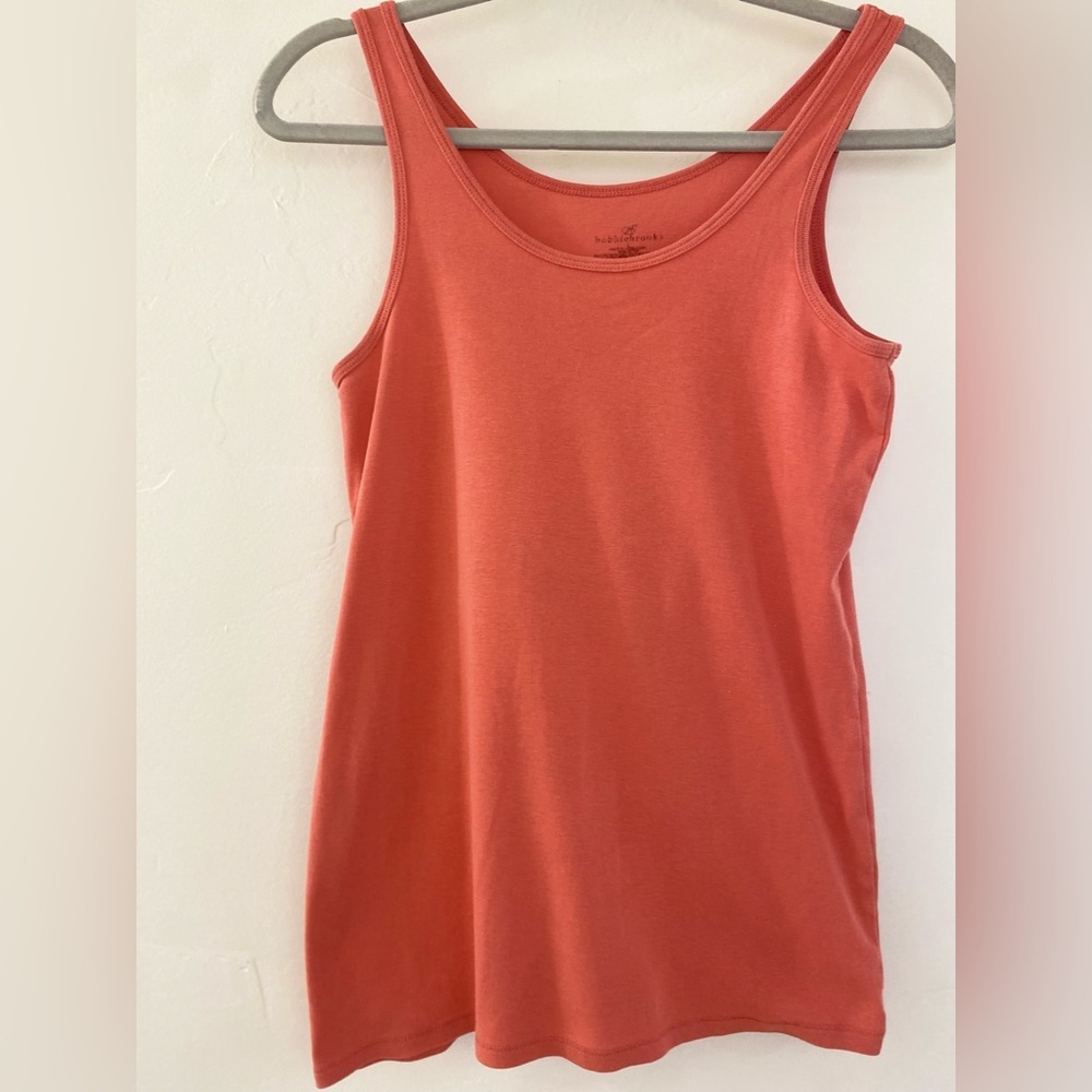 🙌🤩Hooby & Brooks Soft Orange Thick Strapped Longer Tank Top